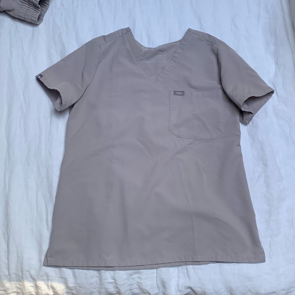 Figs light grey Catalina top